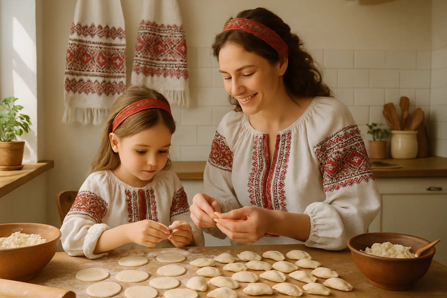 Femmes ukrainiennes partageant leurs traditions culturelles lors d'un événement communautaire